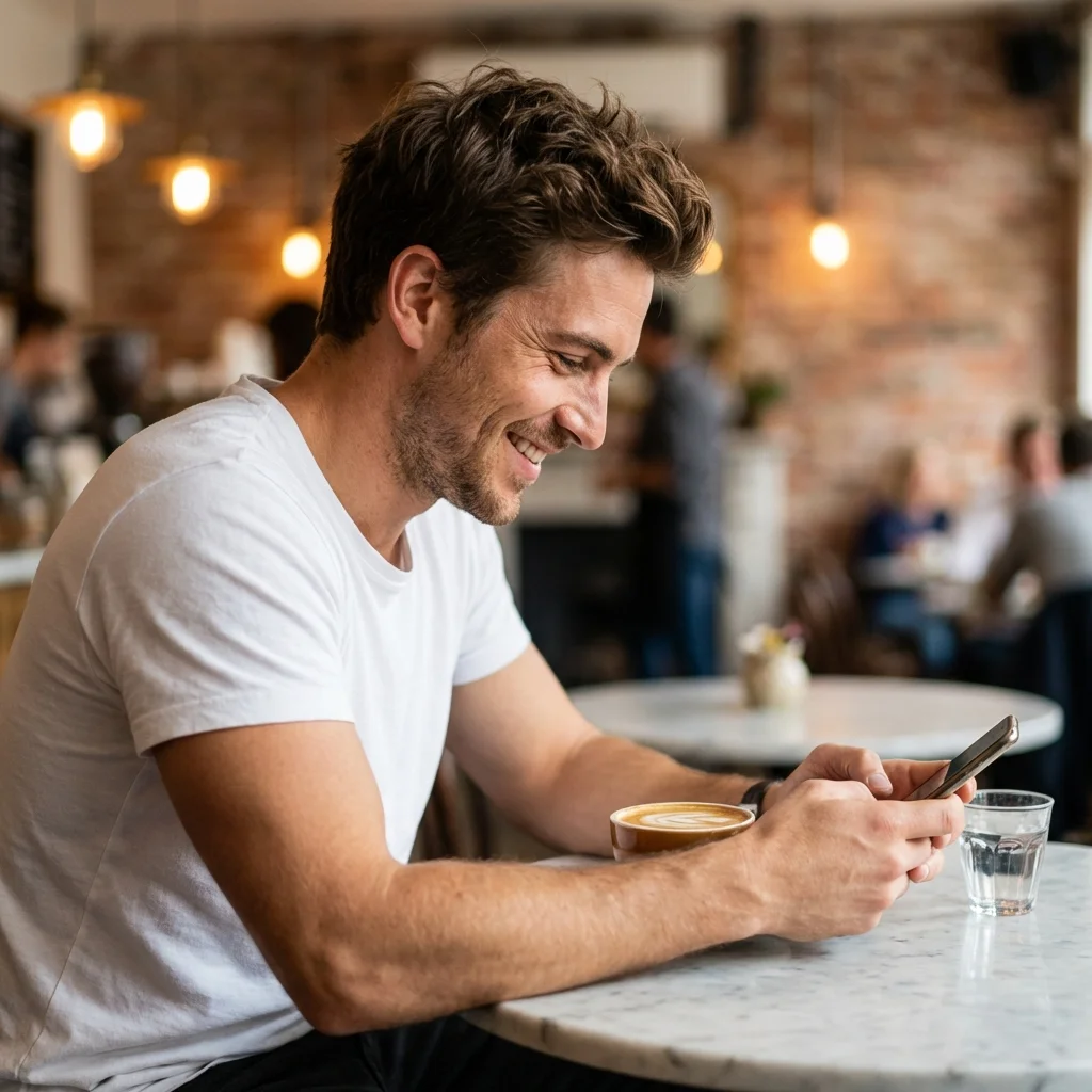 Two people beginning a conversation